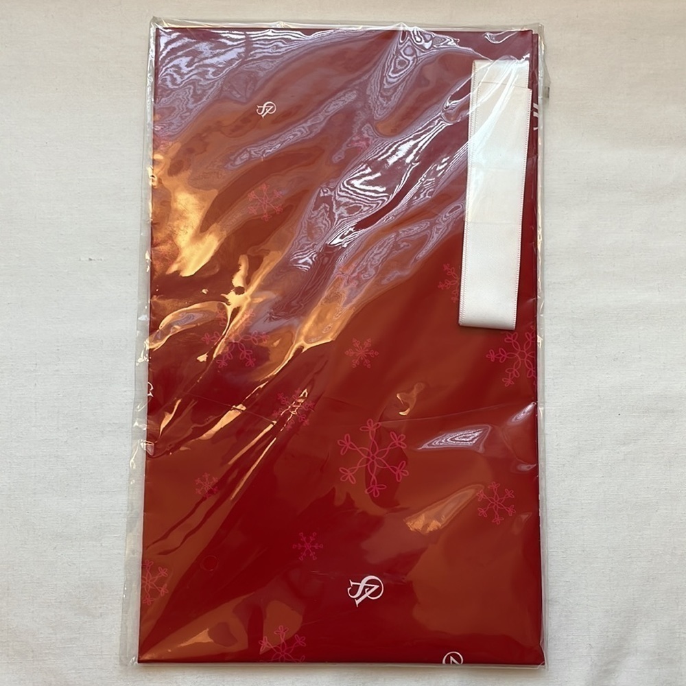 New Victoria's Secret Red Holiday Wrapping Paper and White Ribbon For Bow